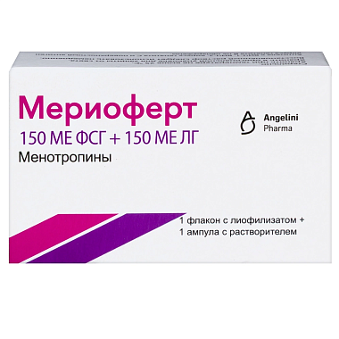 Купить Мериоферт 150 МЕ + 150 МЕ лиофилизат для приготовления раствора для внутримышечного и подкожного введения