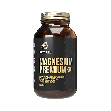 Купить Grassberg Magnesium Premium B6 Магний Премиум + B6 60 шт капсулы