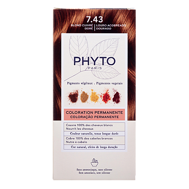 Купить Phytosolba Phyto Color 2 шт краска для волос золотисто-медный блонд оттенок 7.43