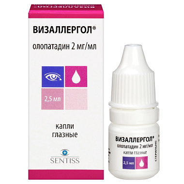 Купить Визаллергол 0,2 % 2,5 мл капли глазные
