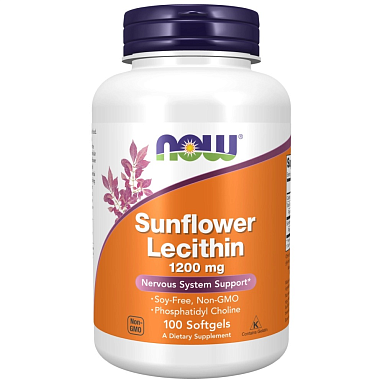Купить Now Foods Лецитин подсолнечника 100 шт капсулы