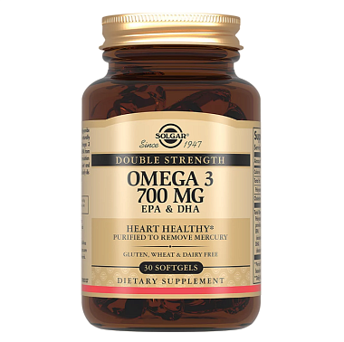 Купить Solgar Двойная омега-3 700 мг ЭПК и ДГК 30 шт капсулы