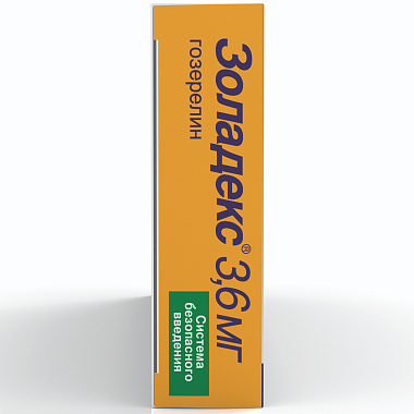 Купить Золадекс 3,6 мг 1 шт имплантат в шприце-аппликаторе с защитным механизмом для подкожного введения
