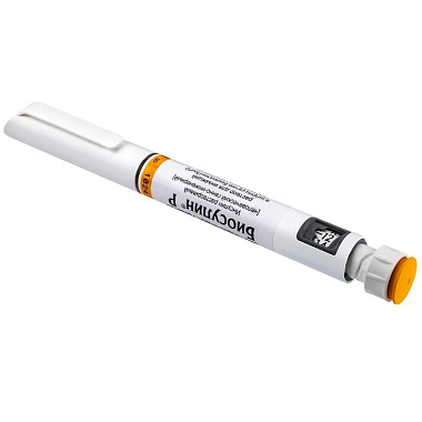 Купить Биосулин Р 100 МЕ/мл 3 мл 5 шт раствор для инъекций картридж + шприц-ручка 