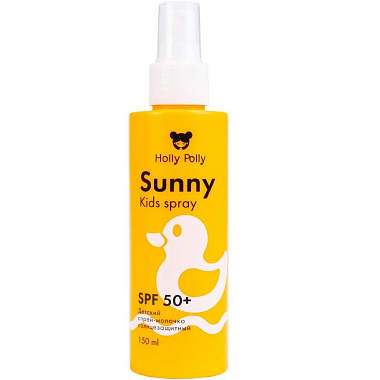 Купить Holly Polly Sunny 150 мл детский солнцезащитный спрей-молочко SPF-50+ с 3-х лет