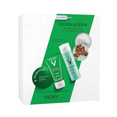Купить Vichy Normaderm Phytosolution коррект уход 50мл + фитосолюшн очищ гель 50мл