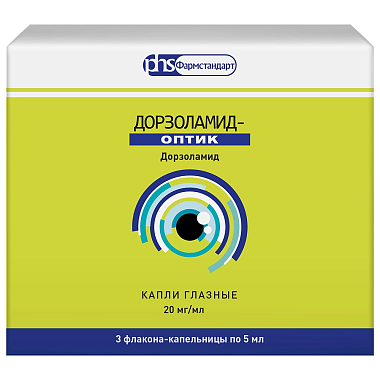 Купить Дорзоламид-Оптик 20 мг/мл 5 мл 3 шт капли глазные