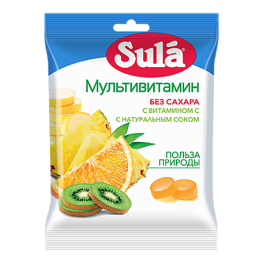 Купить Sula 60 г леденцы без сахара мультивитамины