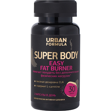 Купить Urban Formula Easy Fat Burner L-Карнитин Зеленый чай 30 шт капсулы