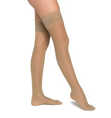 Купить Venoteks чулки размер L Артикул 2С202 бежевые микрофибра